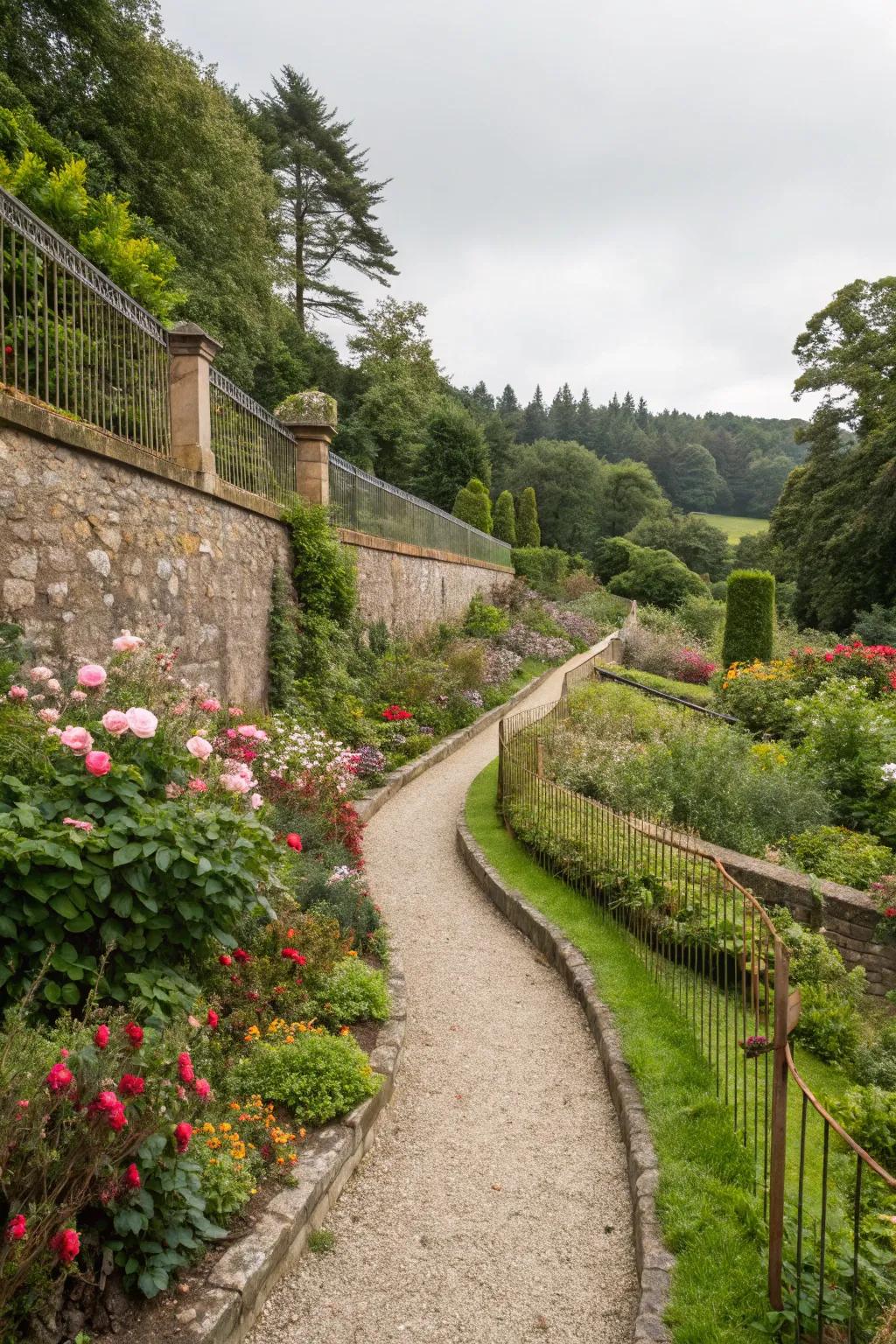 Landscape features add form and function.