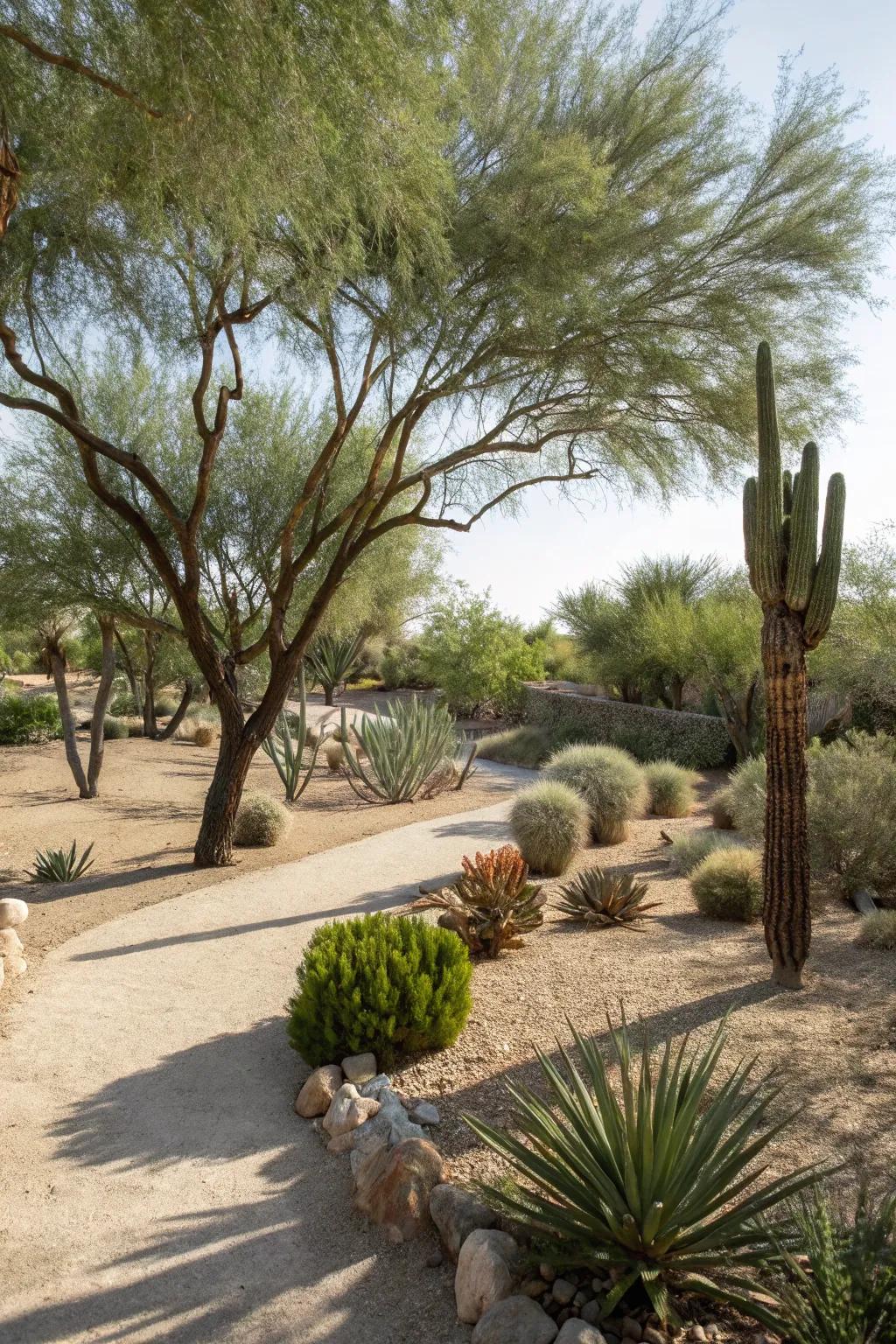 Indigenous trees offering shade and beauty to the landscape.