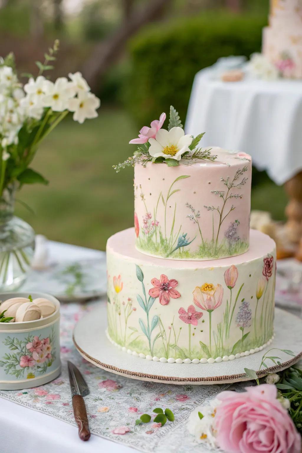 A botanical haze dessert provides a calm and artistic touch.