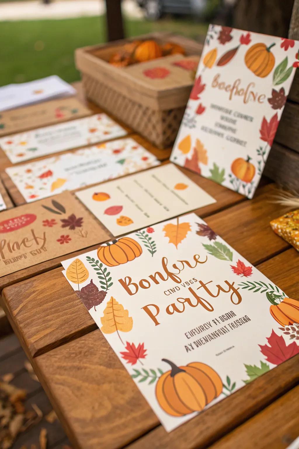 Themed invitations build anticipation for your gathering.