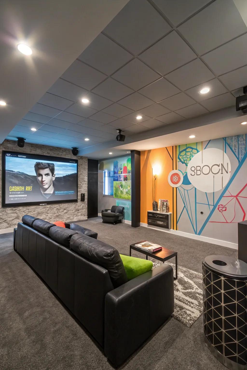 Interactive art provides an engaging and unique element for the media space.