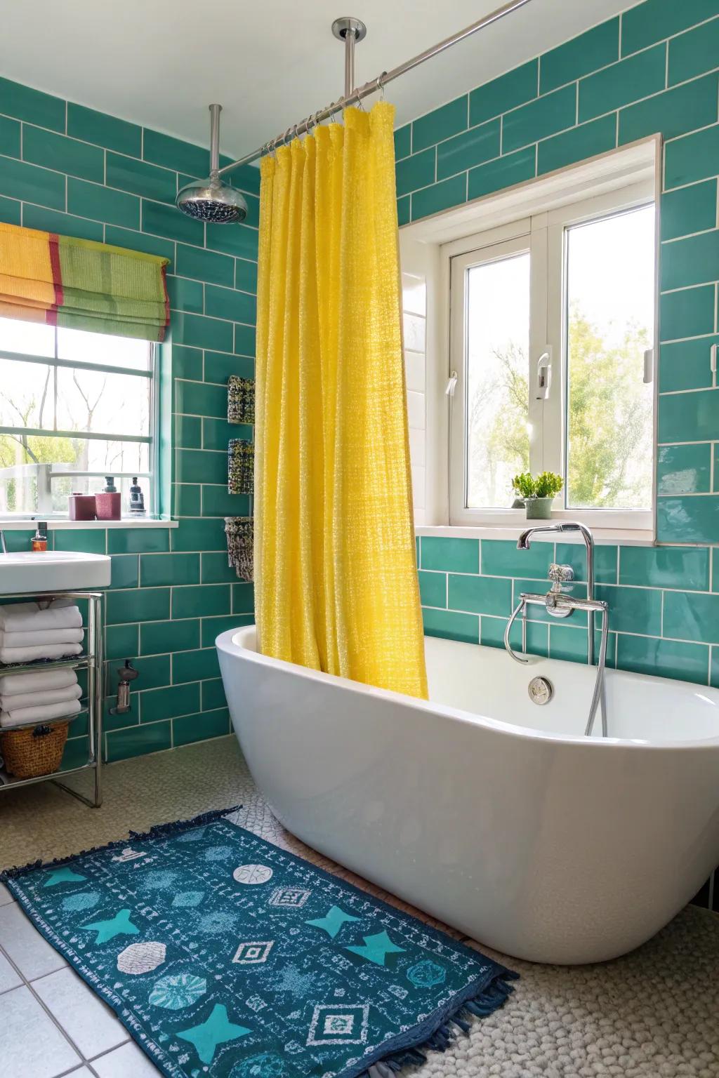 Daring colors add energy and excitement to your bathroom design.