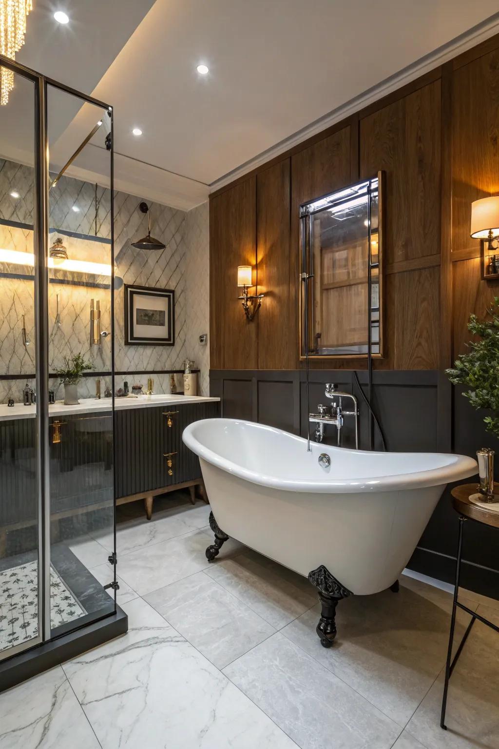Old time features add appeal and character to your bathroom.