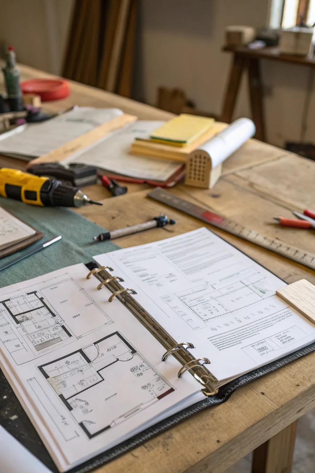 A home project binder for killer project management.