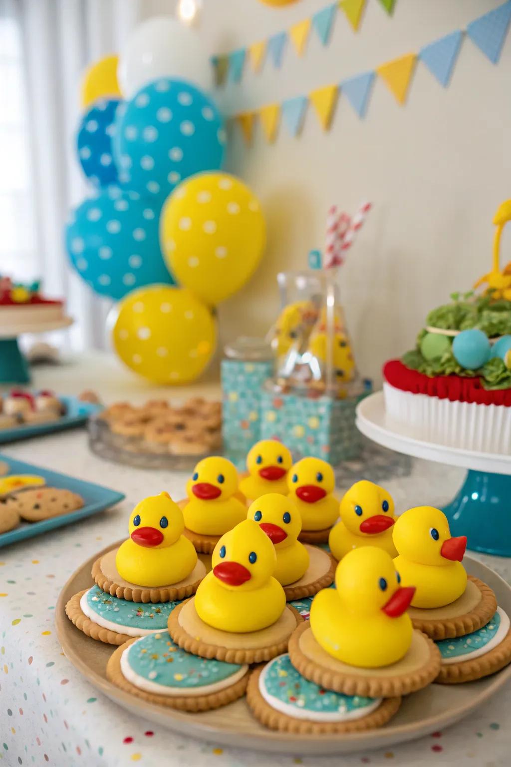 Adorable swimmer-themed party keepsakes.