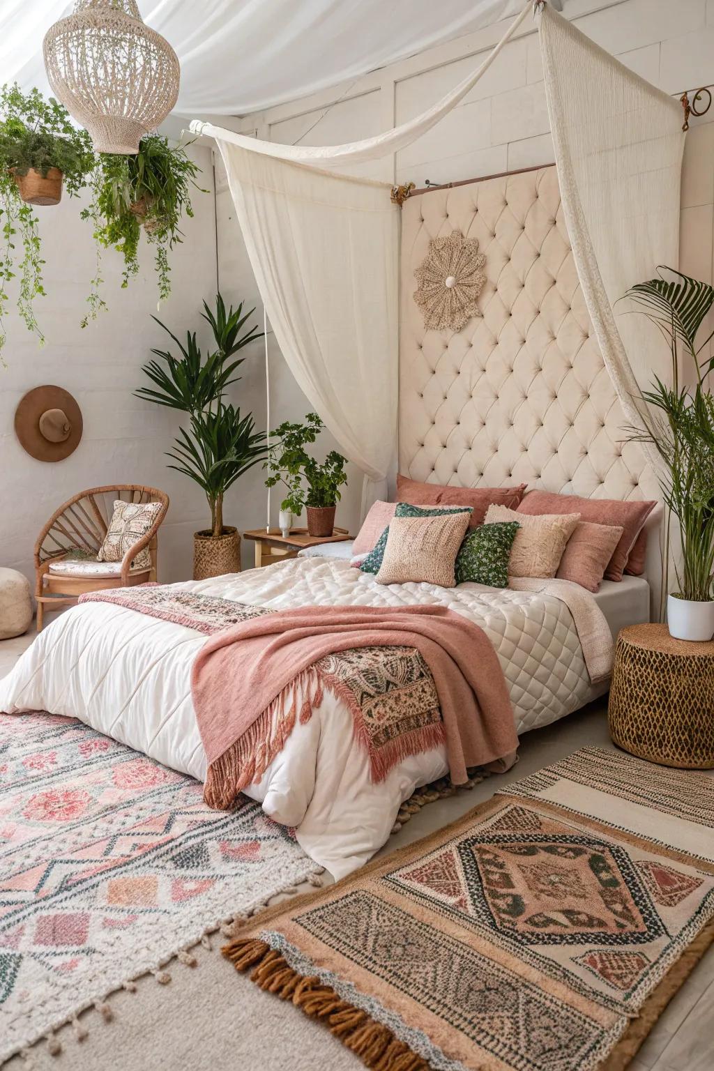 Lined walls add an unexpected layer of comfort.