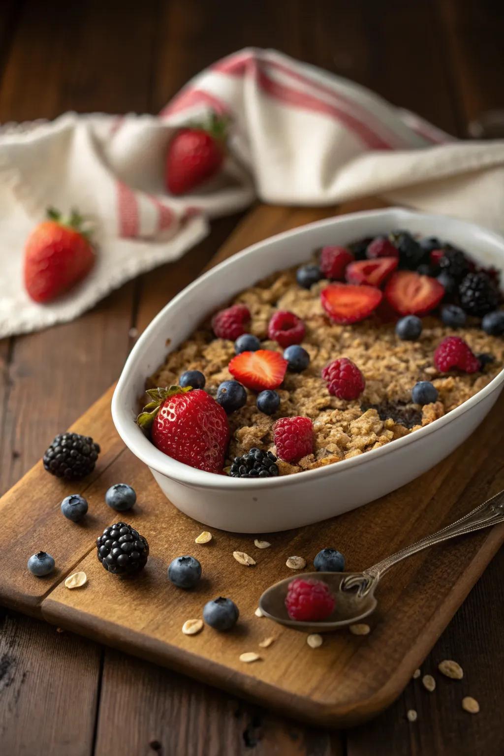 Baked oatmeal that warms the heart and the home.