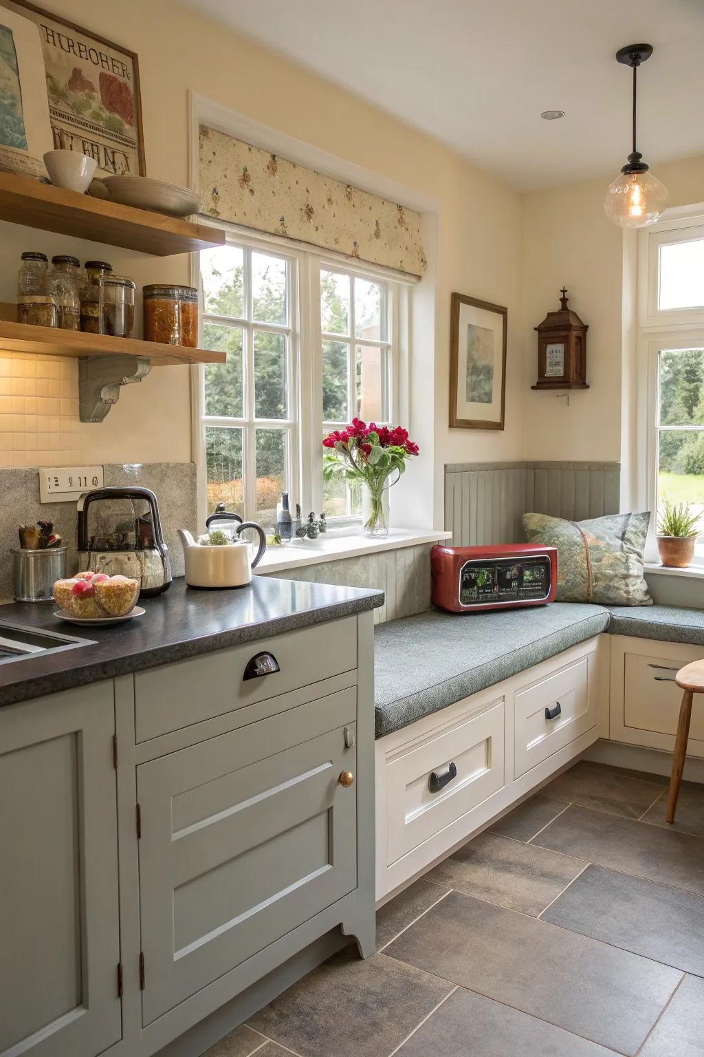 Craft a personalized area using mixed-style designs.