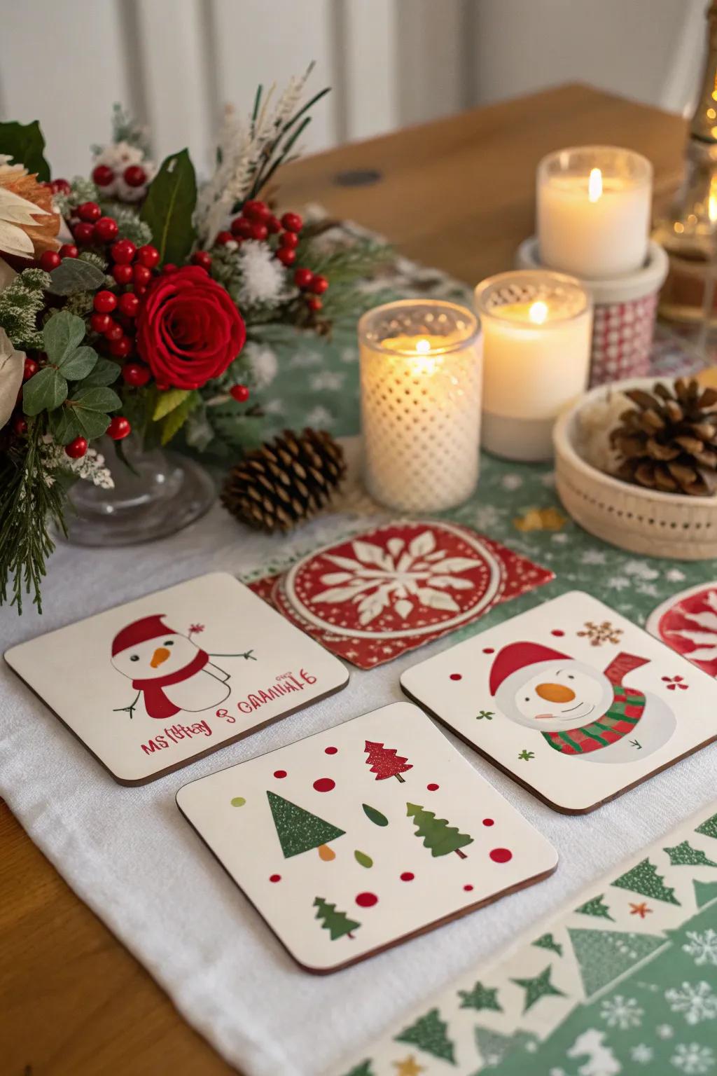 Custom coasters turn out to be functional and individualized.