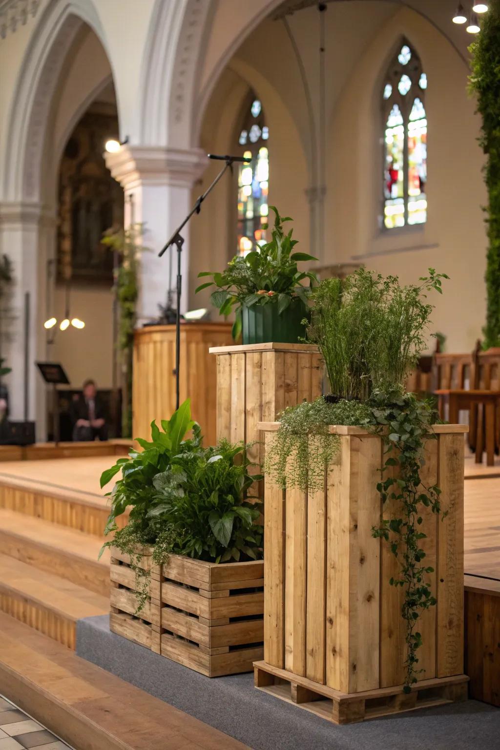 Eco-conscious materials can fashion beautiful, sustainable arrangements.