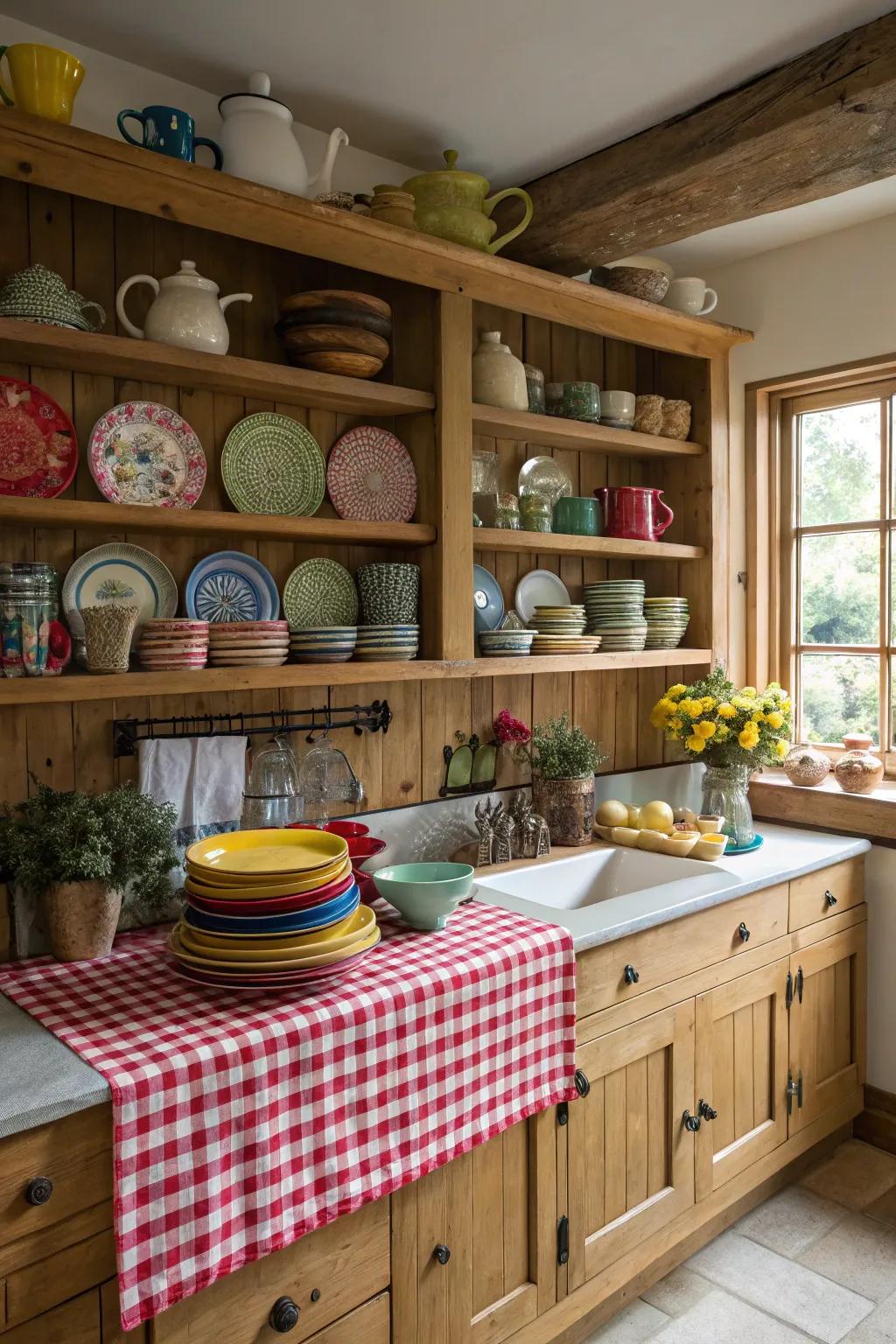 Open display units add both functionality and style.