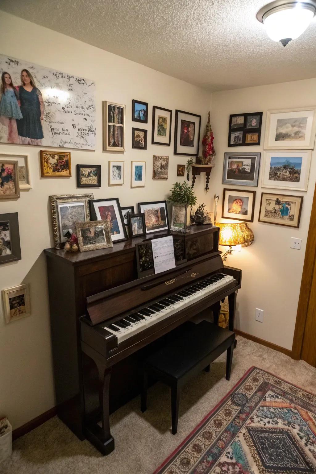 Personal decor contributes sentimental worth.