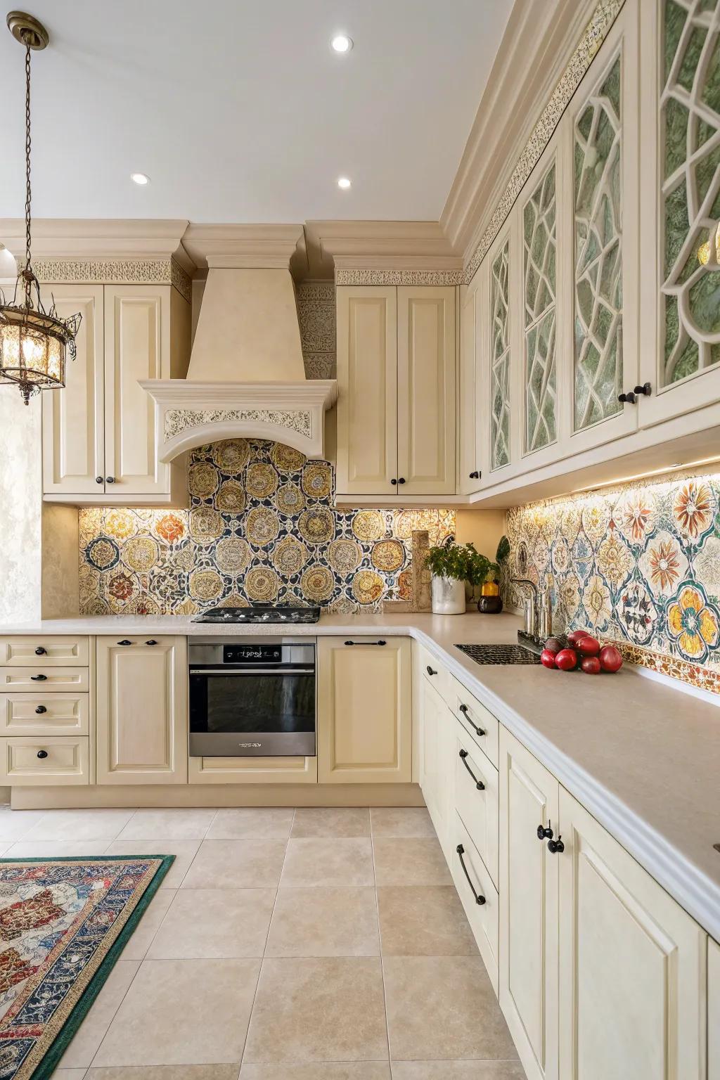 Imaginative paneling contributes a unique element.