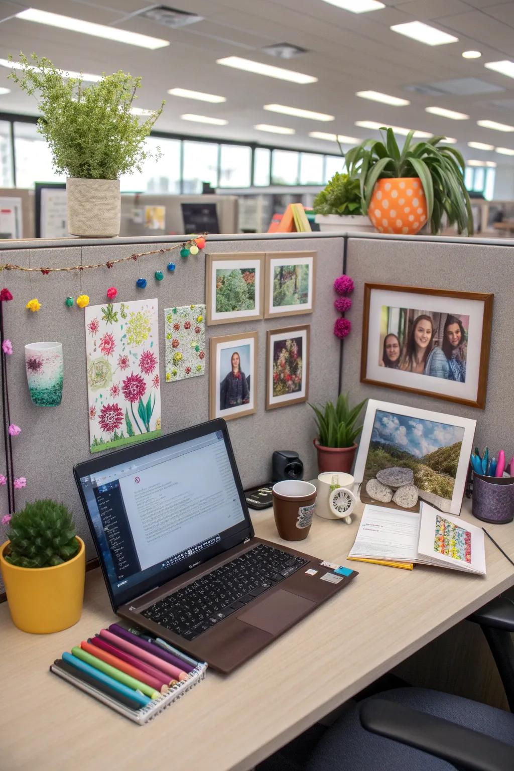 Make your workspace your own with thoughtful decor.