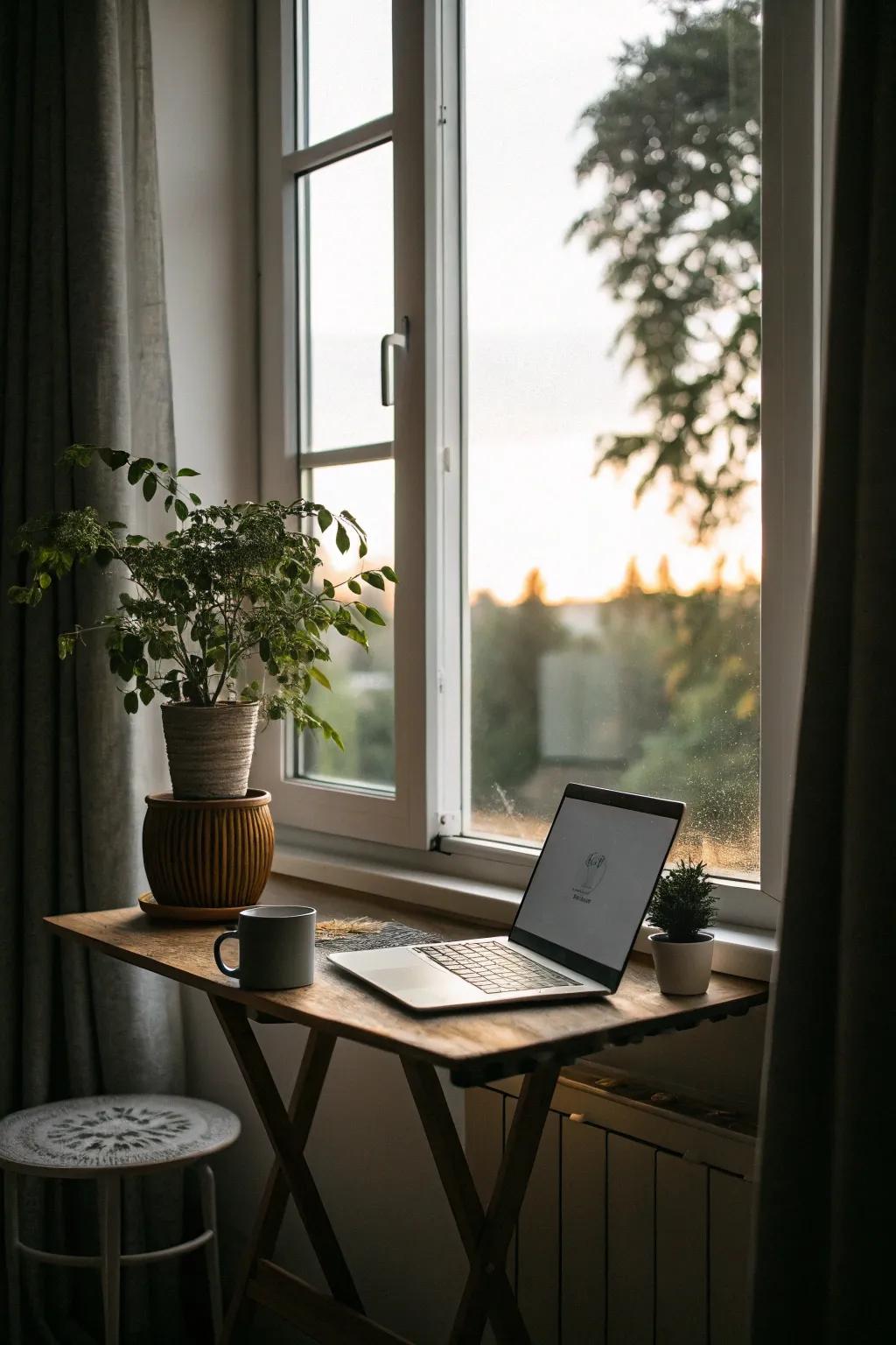 Bring nature in with a desk by the window.