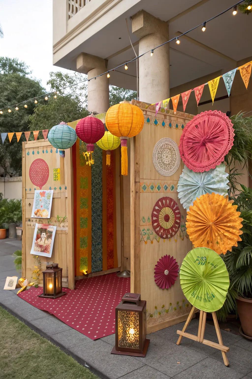 Eco-conscious document decorations for a sustainable celebration.