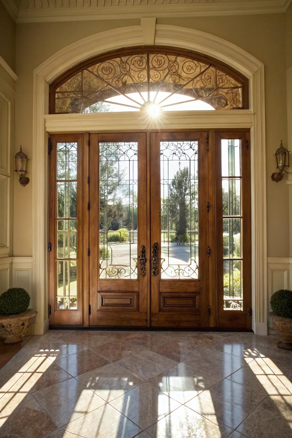 Bright and ventilated doors that bring the outdoors inside.
