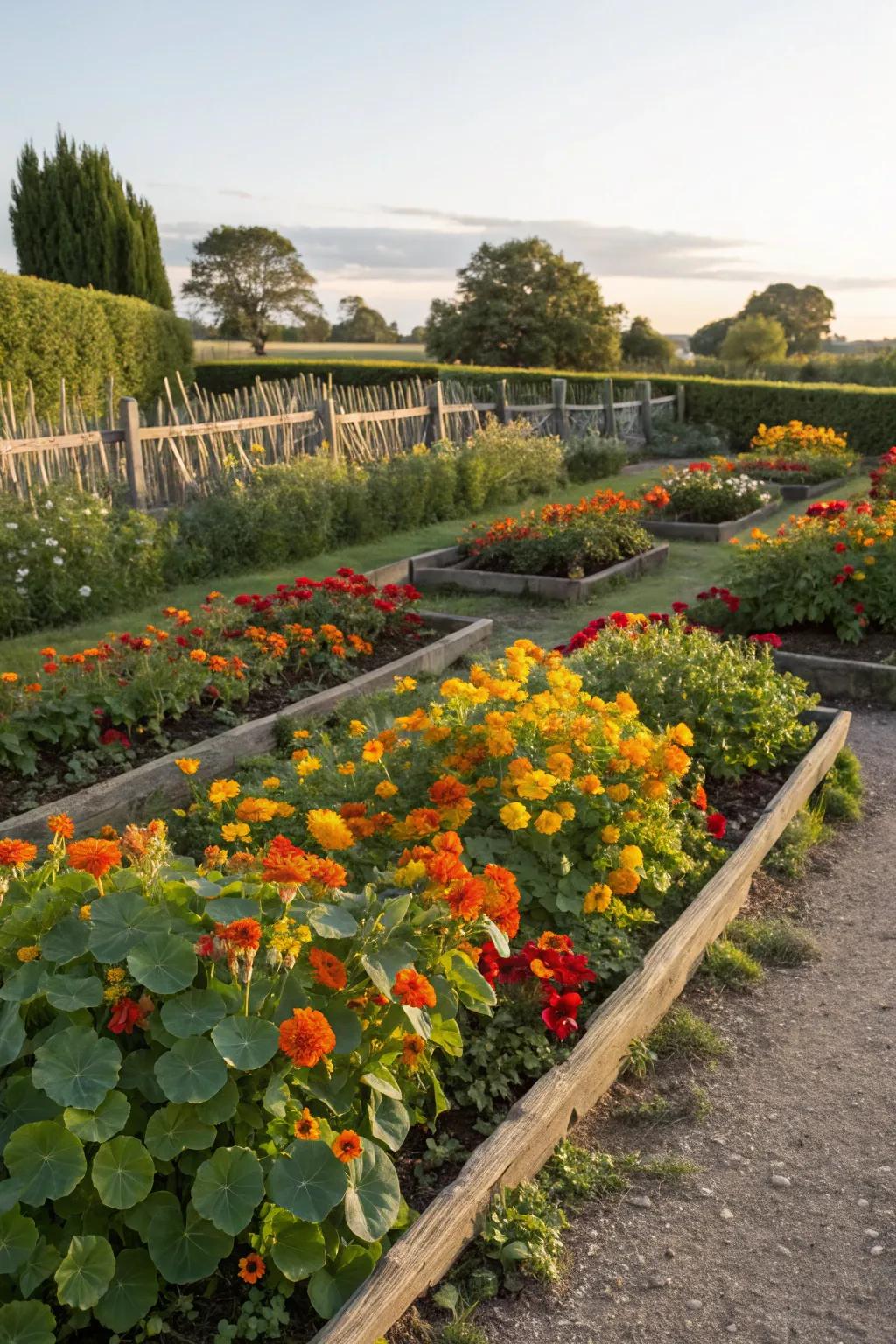 Patches with blossoms that are both flavorful and vivid.