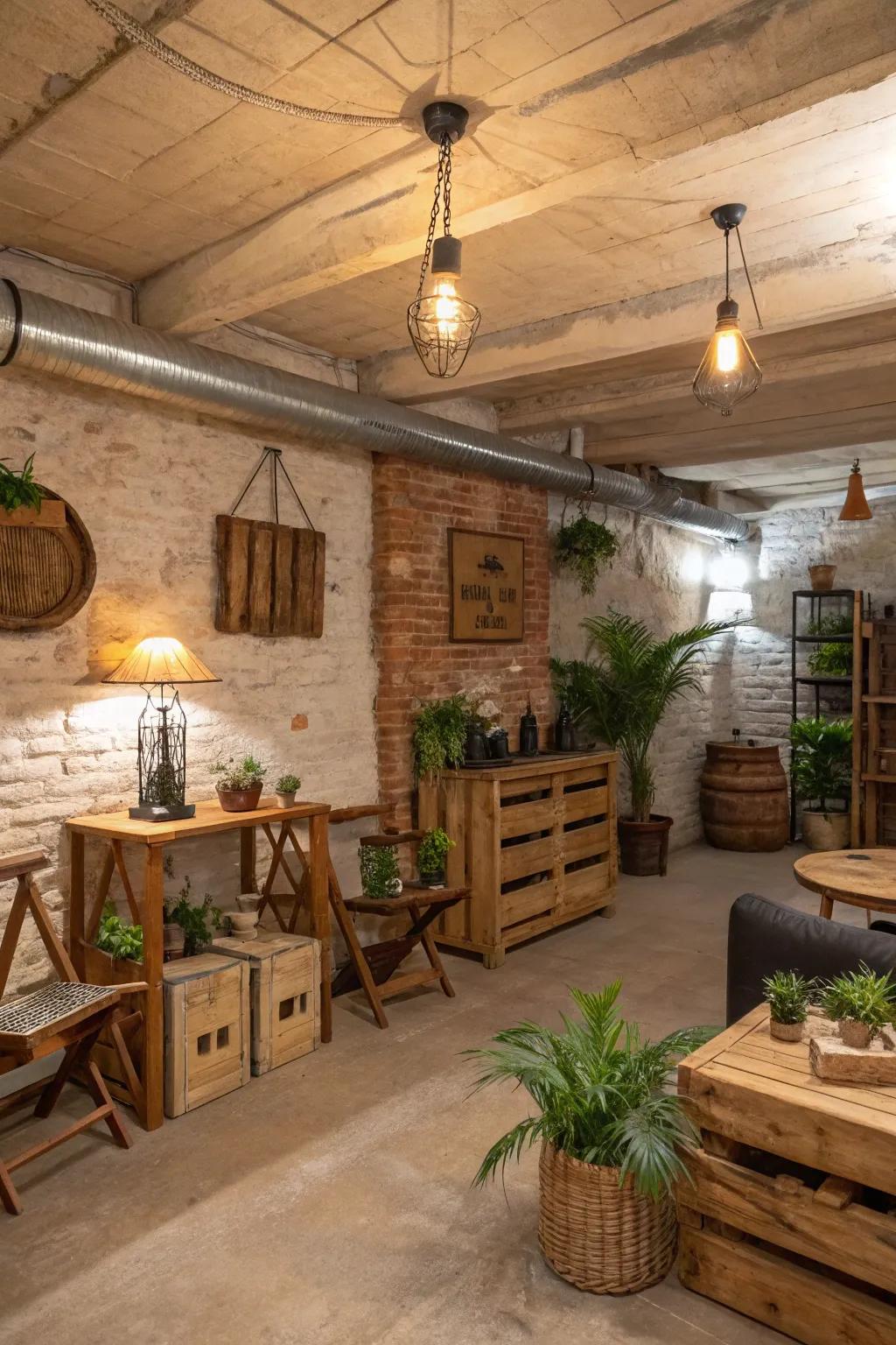 Country charm with a snug and welcoming ambiance.