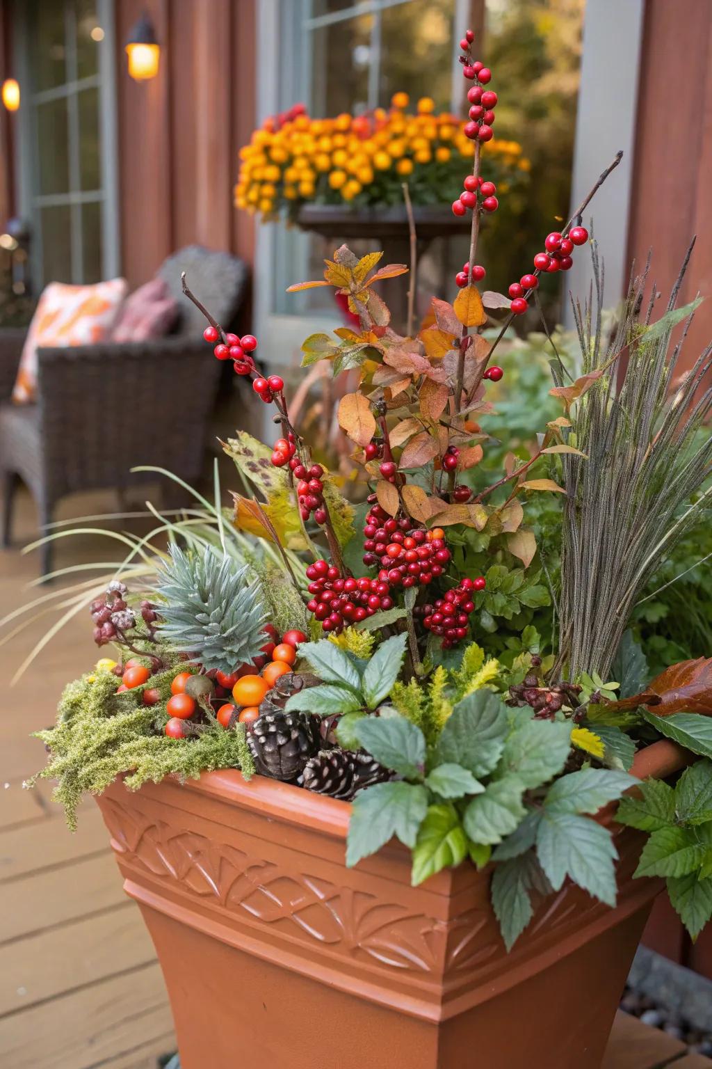 Imitation details provide a low-maintenance yet realistic touch to your containers.