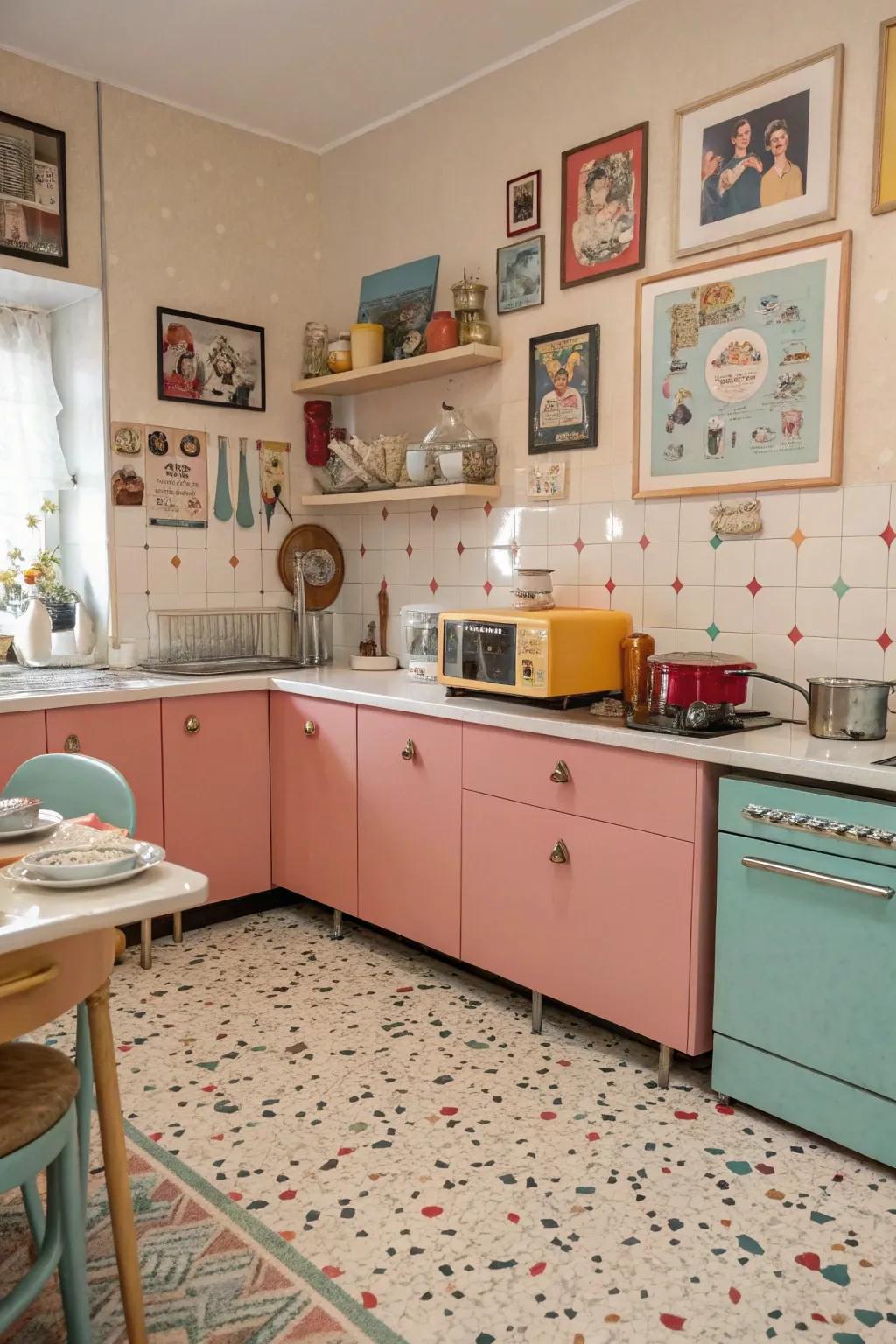 Quirky charm from granite floors.