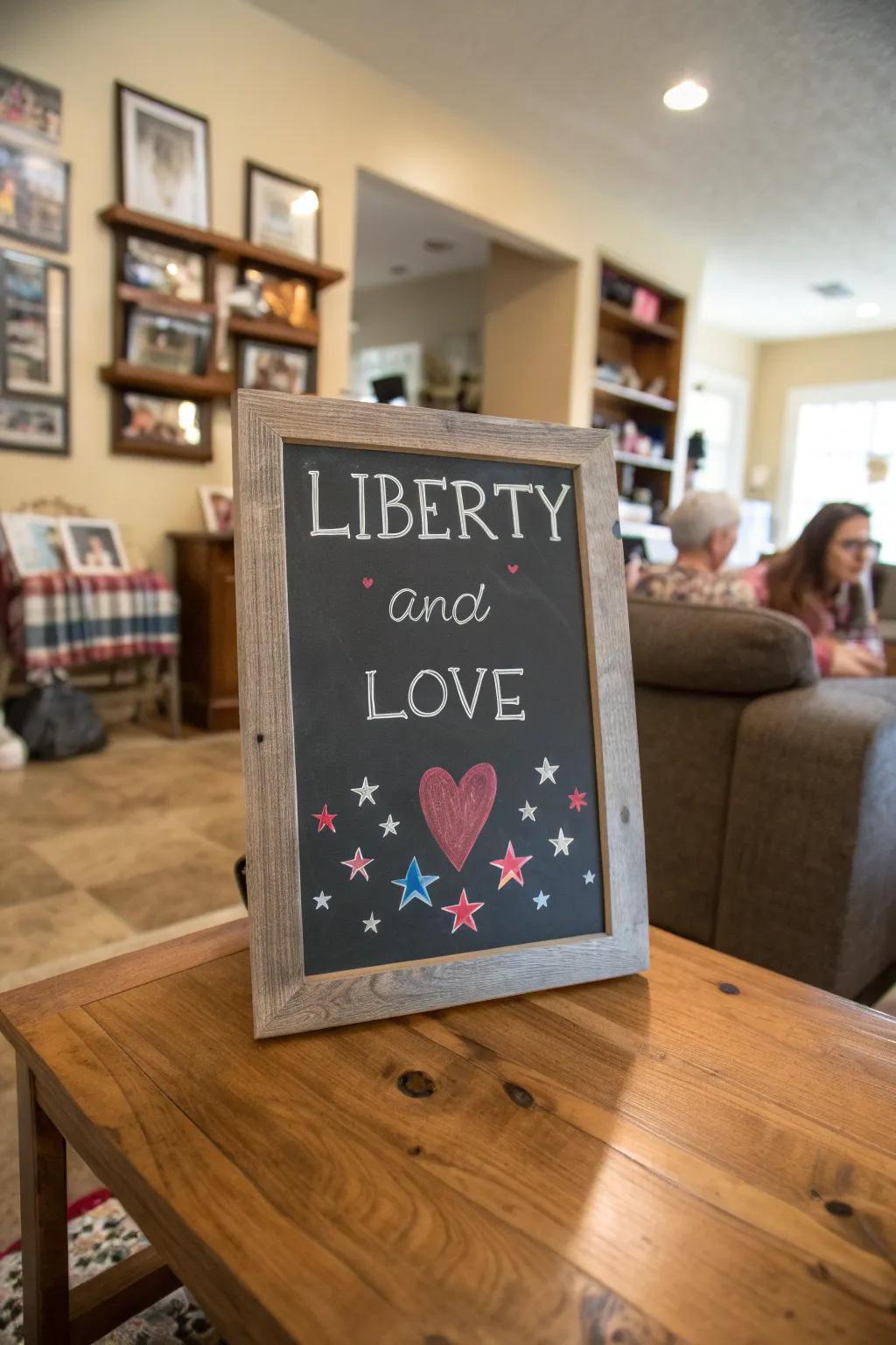 'Liberty and Adoration' infuses warmth into this slate creation.