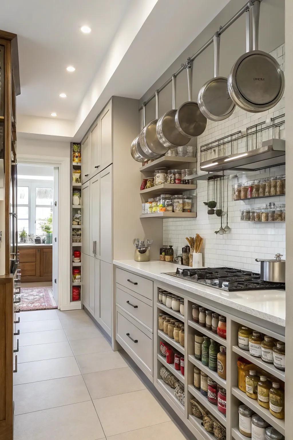 Vertical space is often both functional and aesthetic.