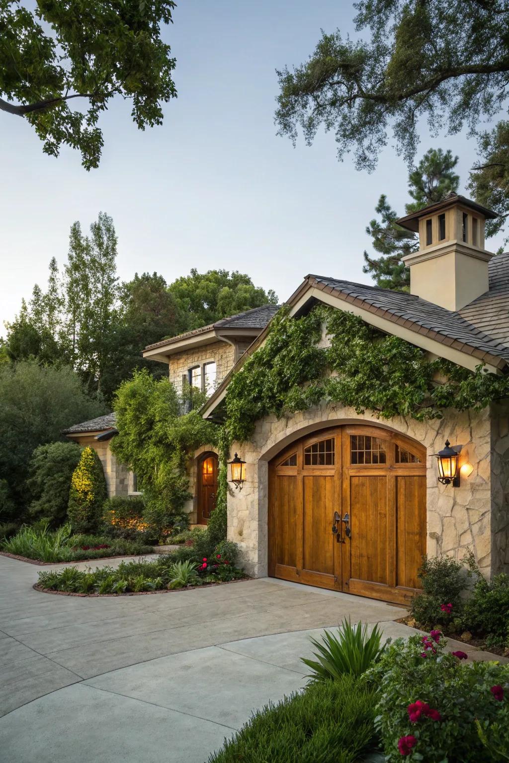 Polished timber introduces warmth and texture to your home's facade.
