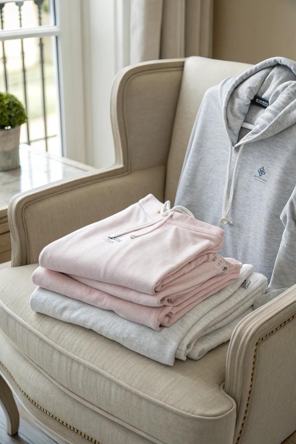 Relax in style with the perfect apparel.