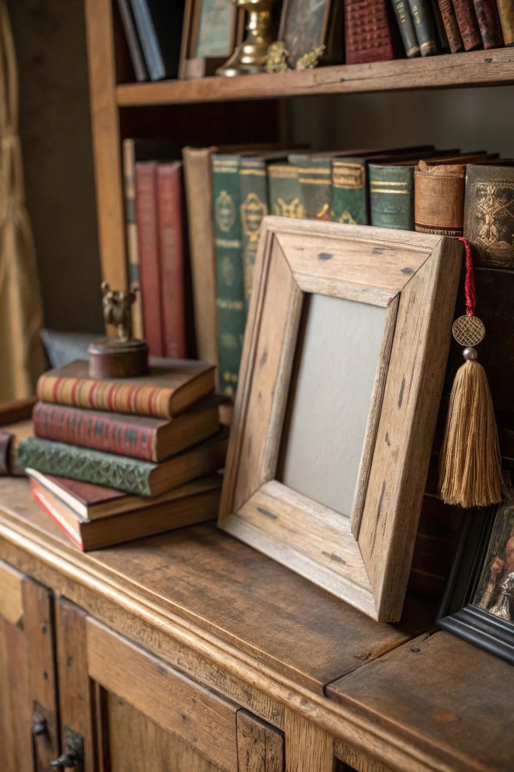 Recovered materials add warmth and character to your decor.