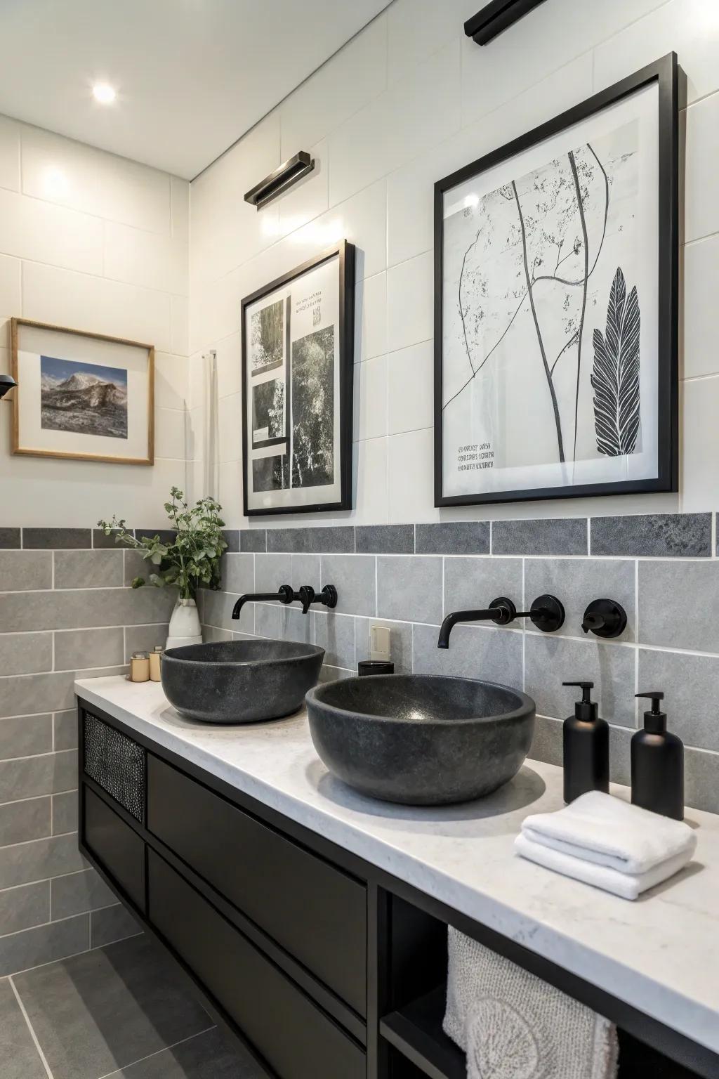 Ebony highlights impart dimension and sophistication.