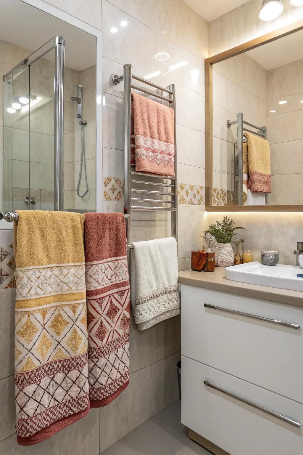 Seasonal themes keep your washroom decor fresh.