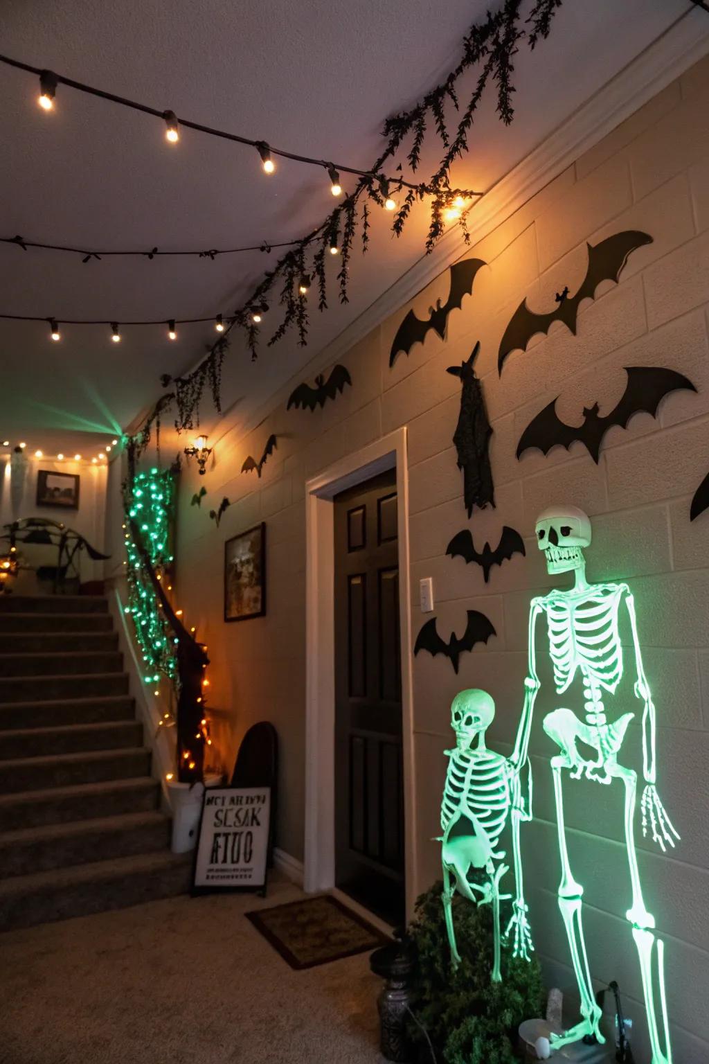 Surprise your guests with luminous decor.