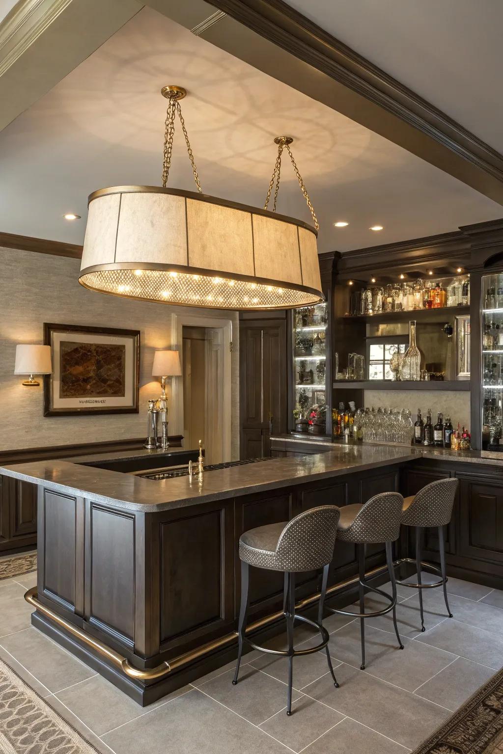 Metallic details provide a hint of glamour to your design.