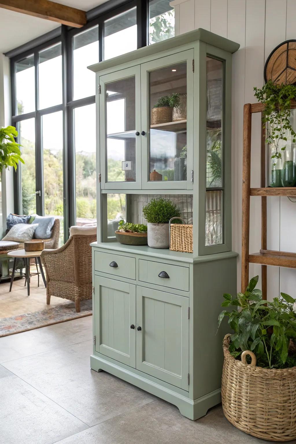 The revamped hutch is both fashionable and eco-conscious.