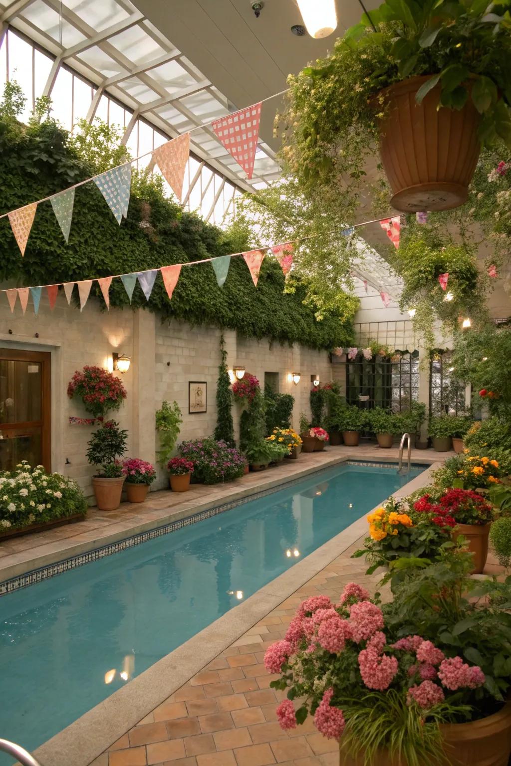Pull in the loveliness of the garden indoors, packed with vibrant plants and flower blooms.