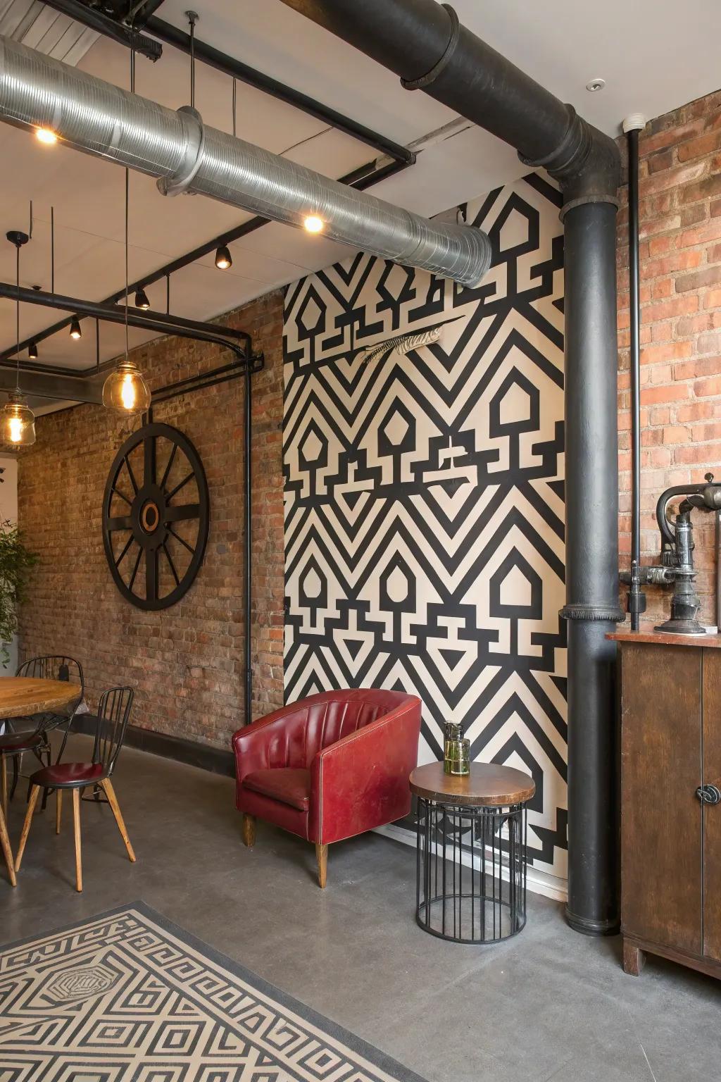 Express your personality and infuse flair with bold wallpaper accents.