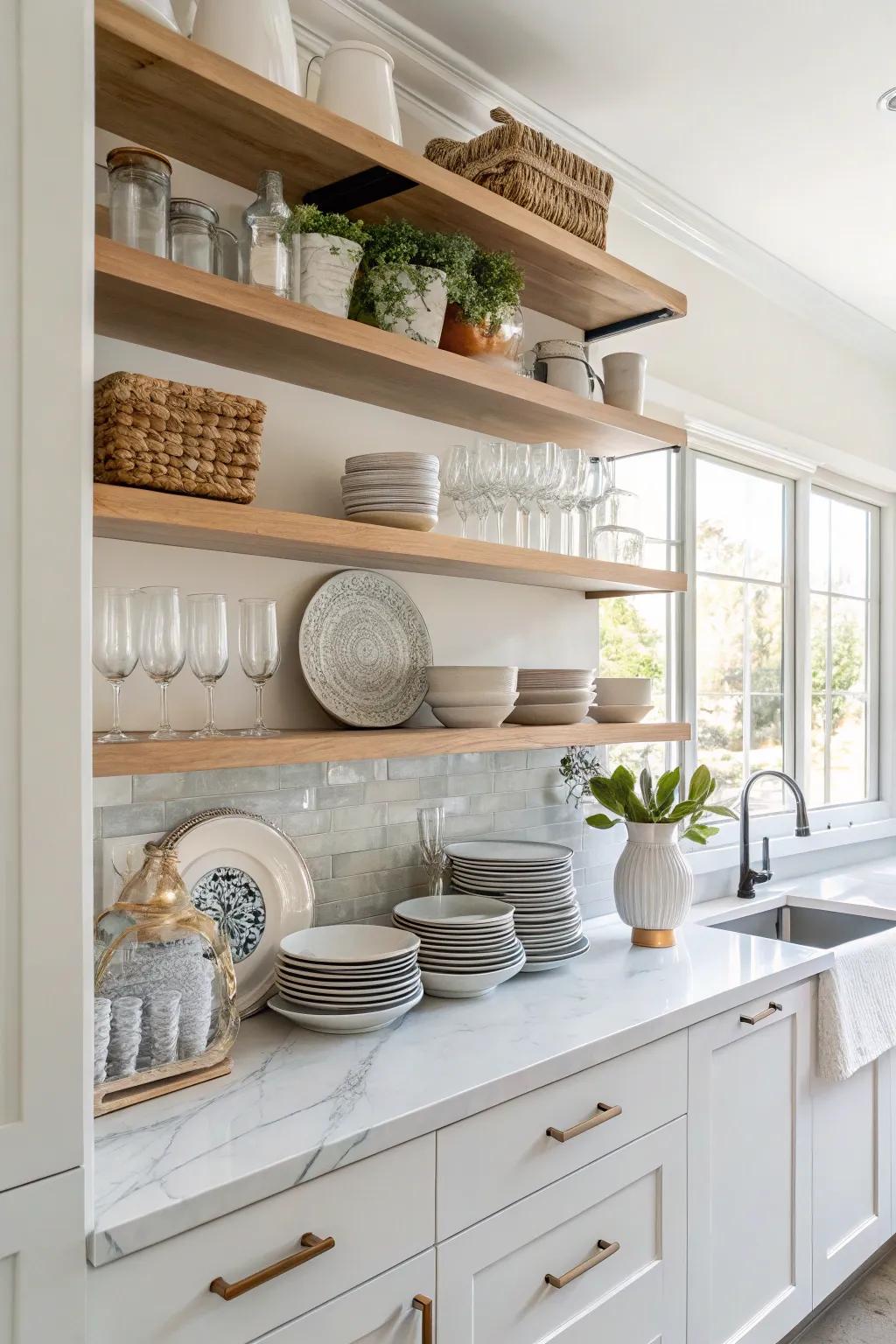 Visible storage that offers both utility and design.