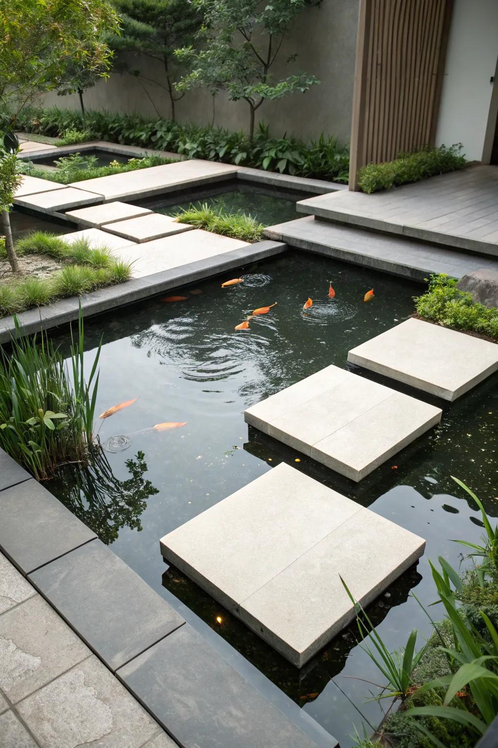 Stepping stones append a placid element to understated havens.