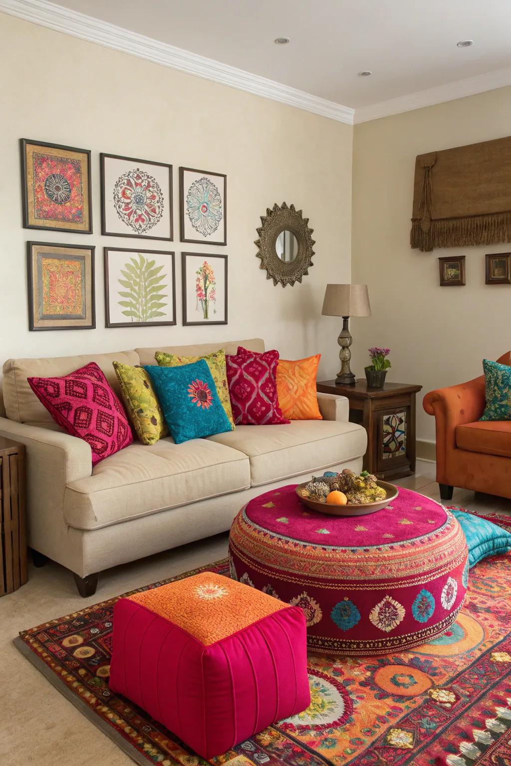 Striking pops add energy and panache.