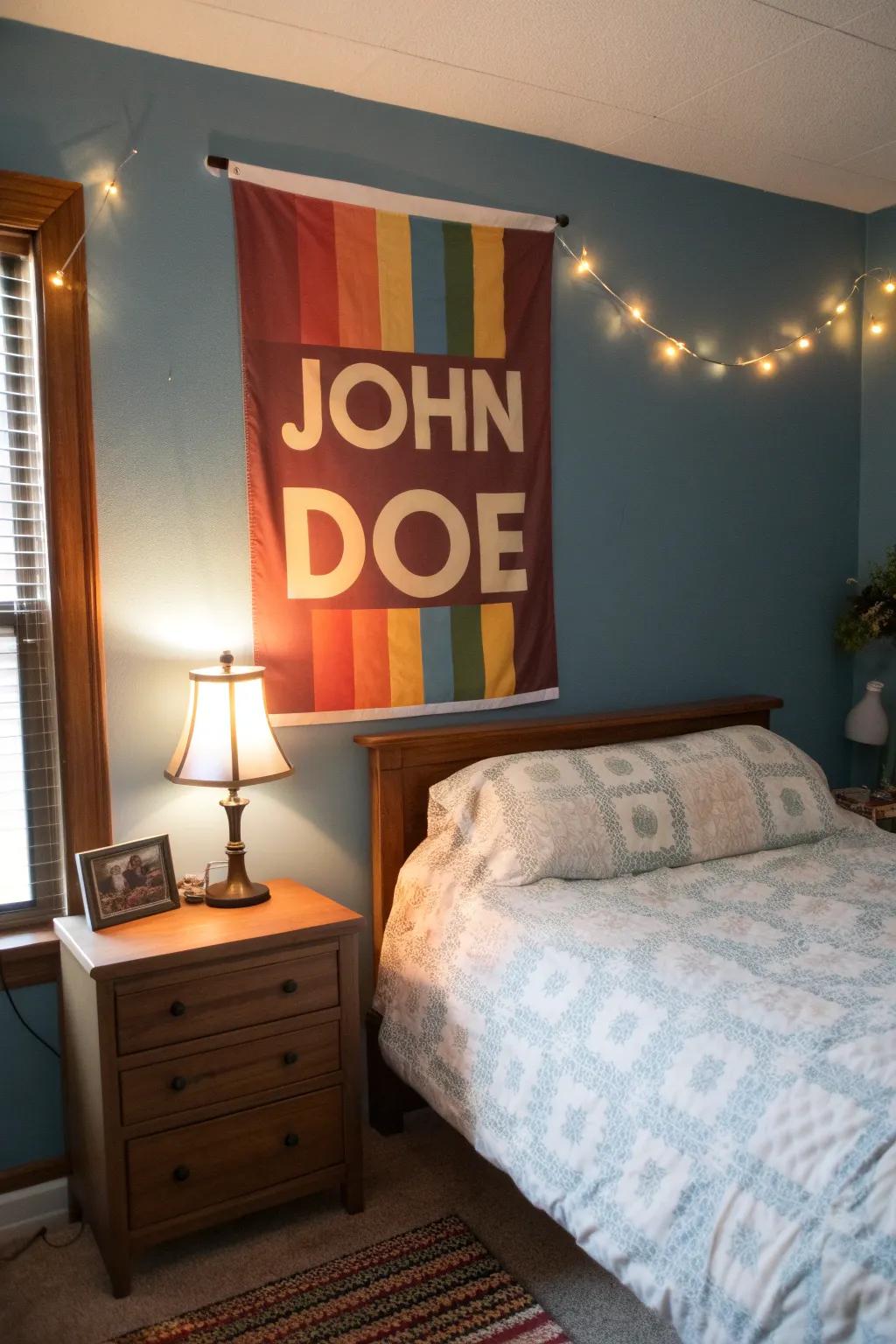 Personalized posters: adding a sentiment.