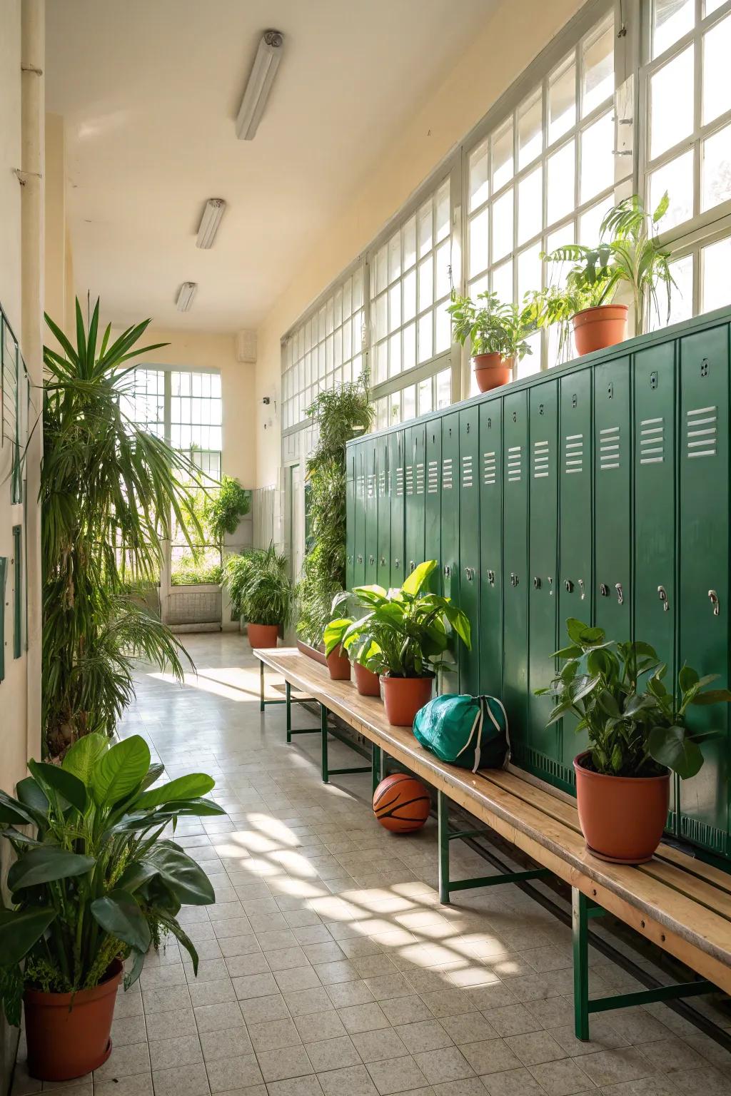 Adding plant life for a fresh, lively appearance.