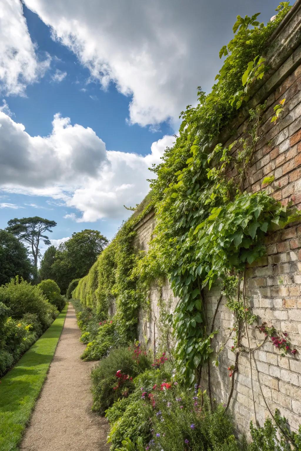 Vertical gardens use space efficiently and are low-maintenance.