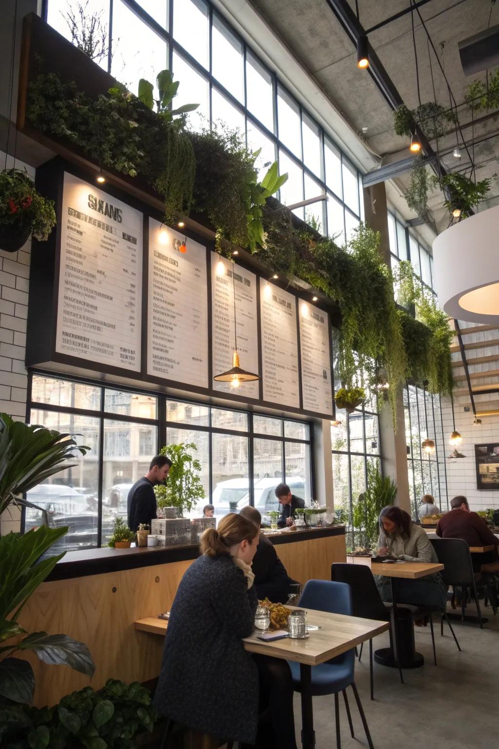 Go green with eco-friendly reusable menu boards.