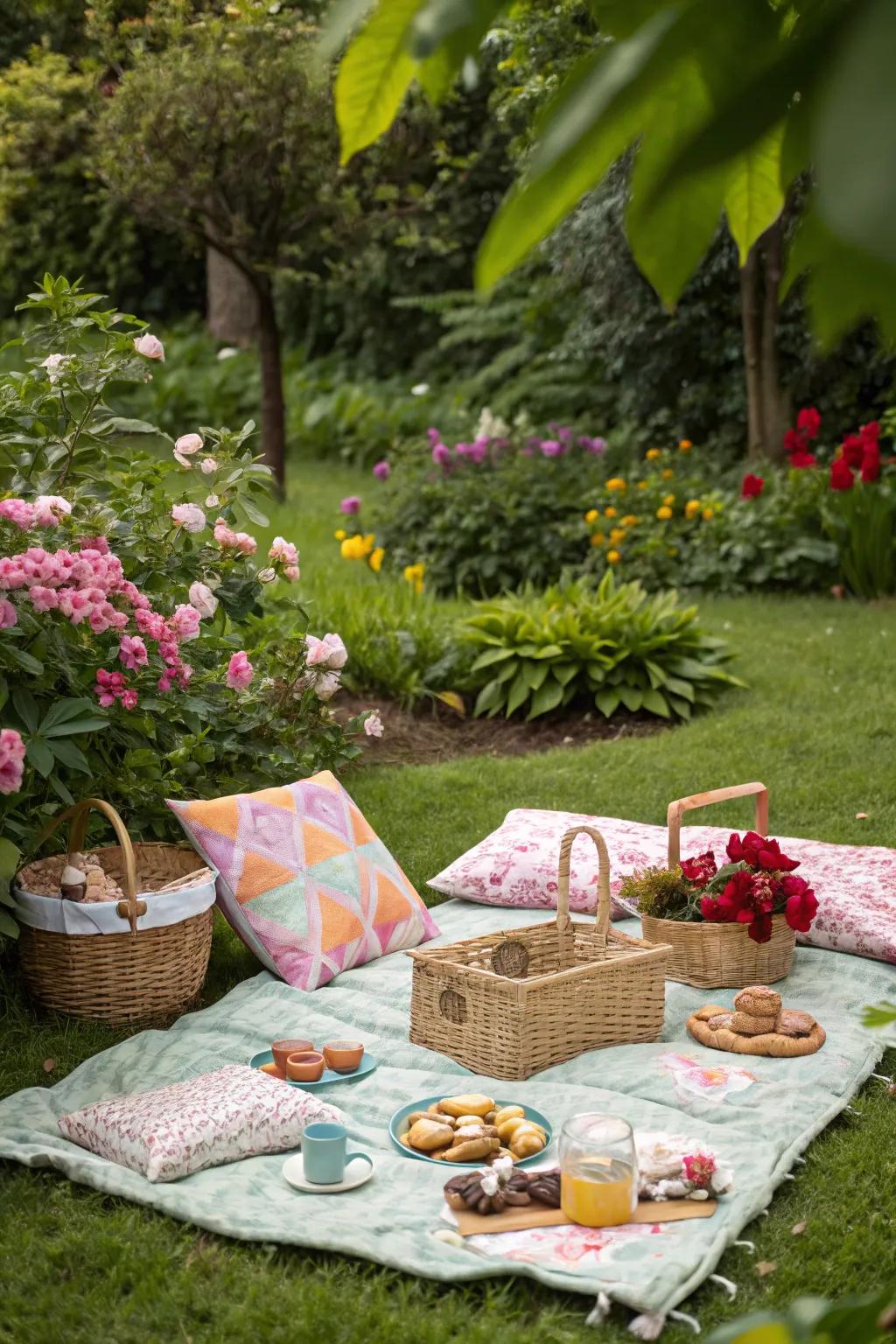 A charming mini barbecue for a delightful outdoor experience.
