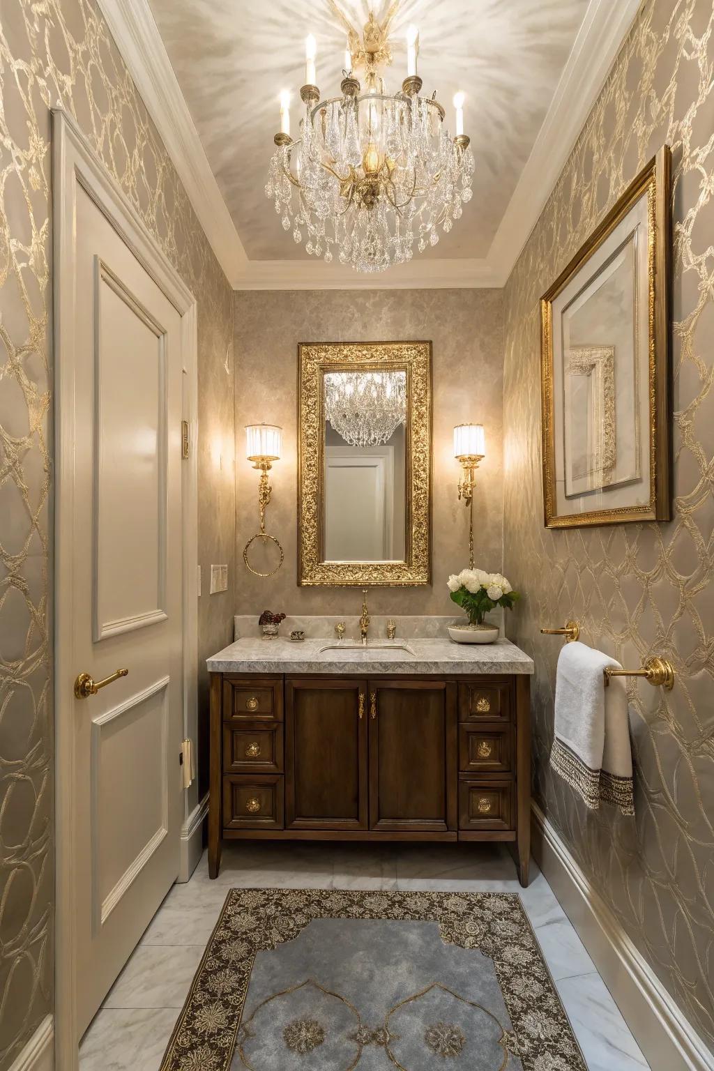 Mirrored ceilings add a touch of luxury.