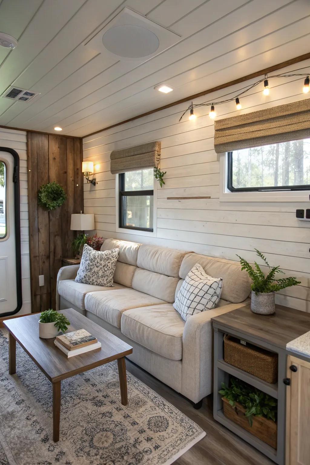 A feature wall can add visual interest and personality to any room.