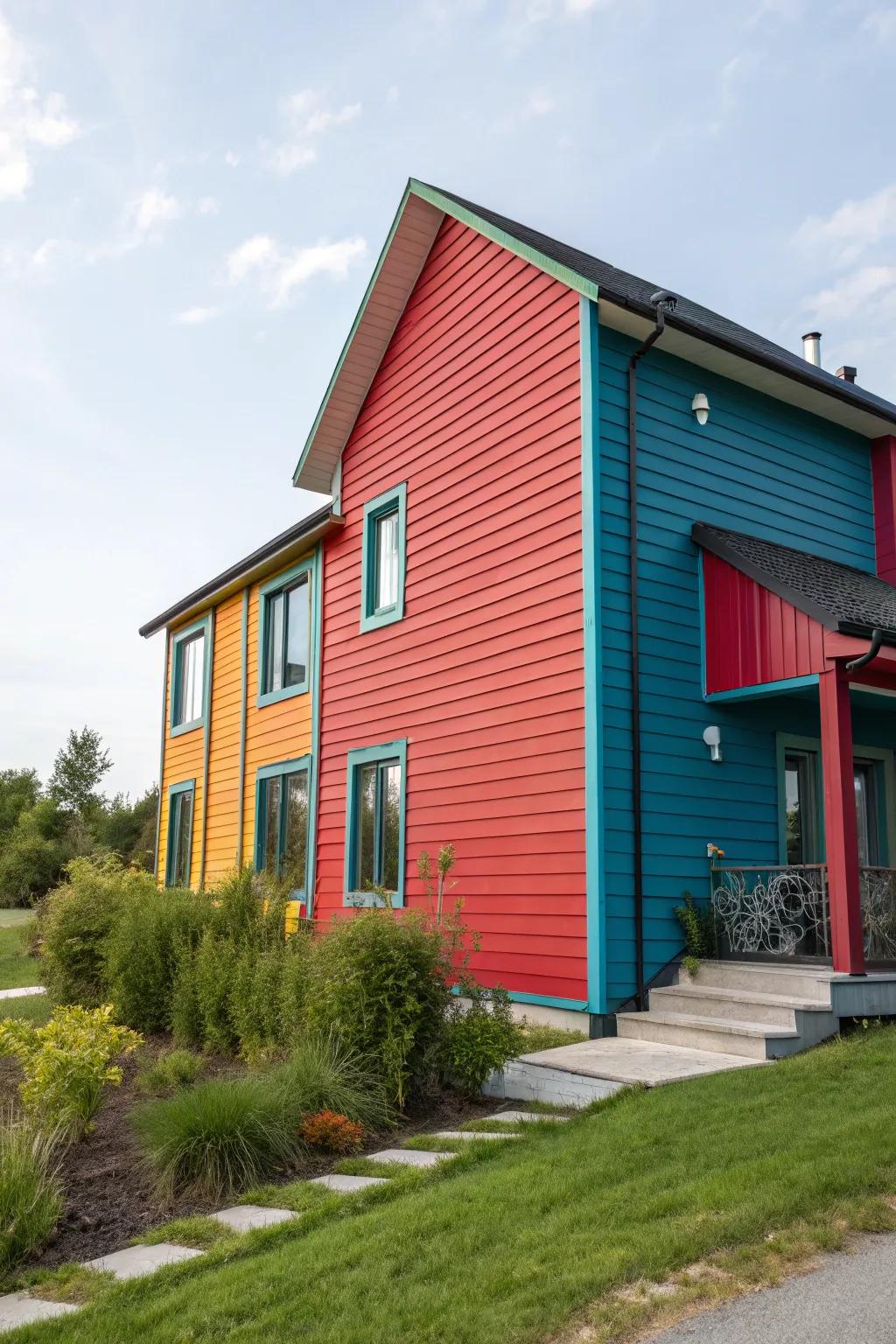 Bold colors can make your home stand out with personality.