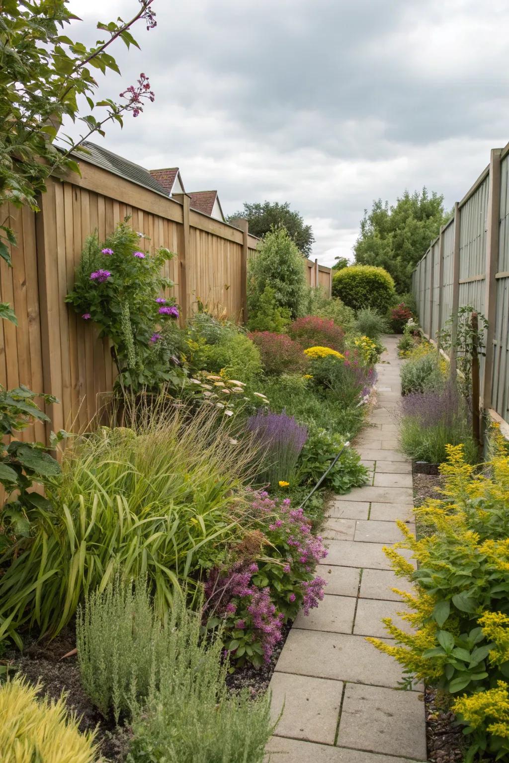 Layering plants makes the deception of profundity and completion.