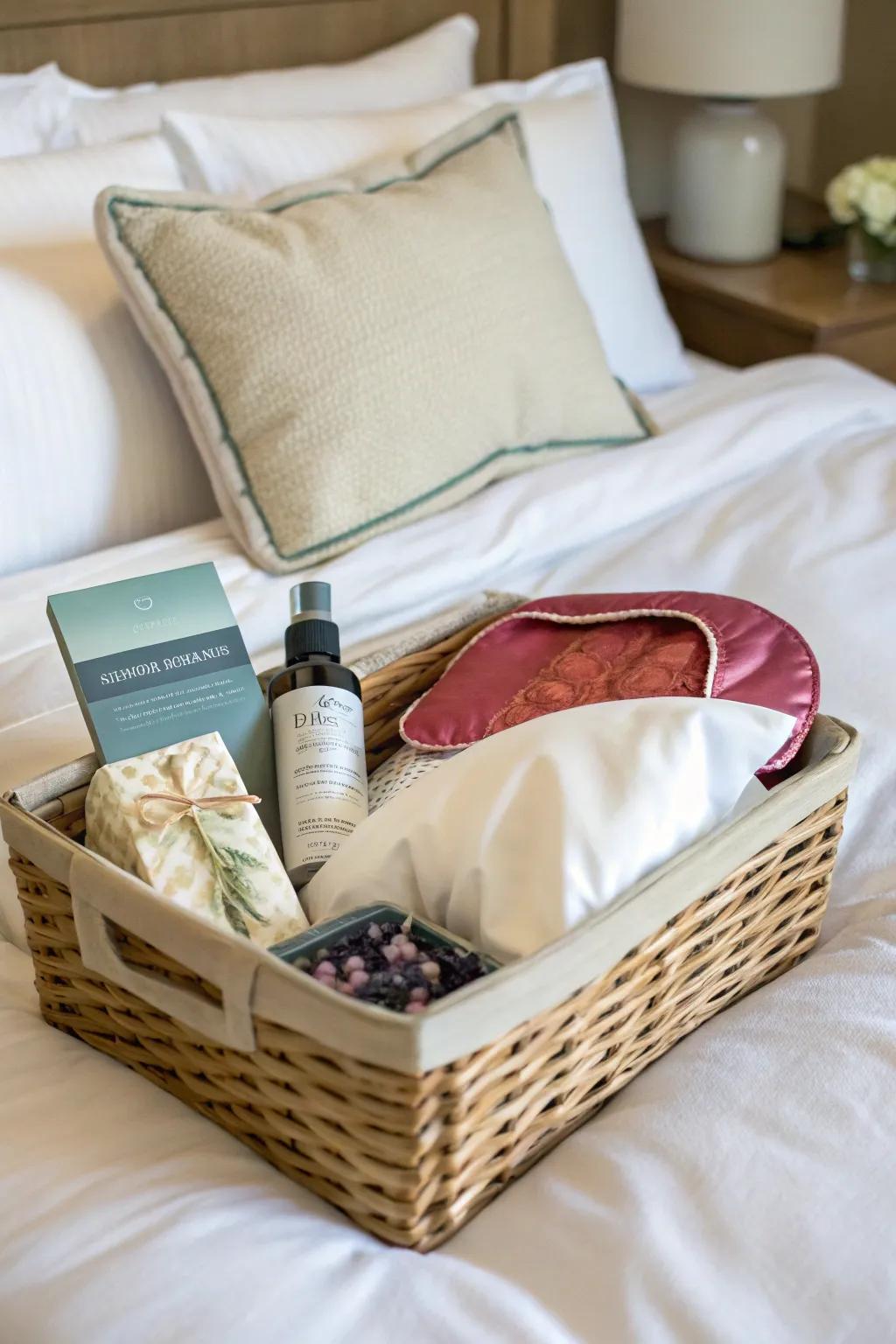 Luxurious treats for a restful night's sleep.